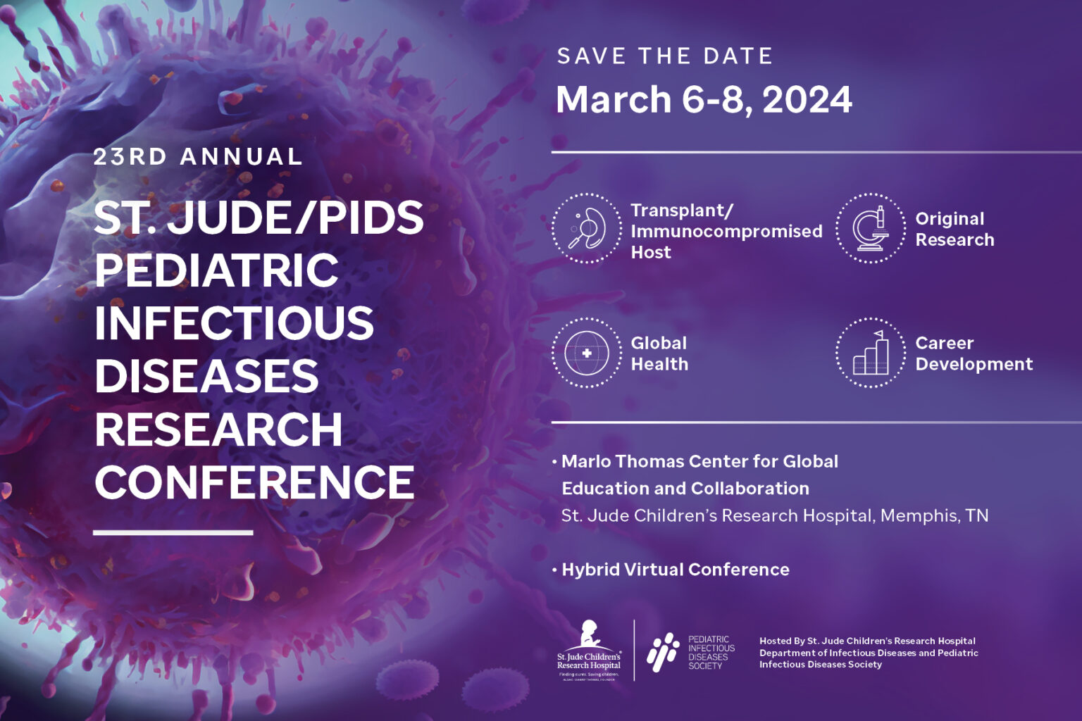 2024 St Jude PIDS Pediatric Infectious Diseases Research Conference   Image St Jude PIDS Save The Date 2023 09 07 1536x1024 